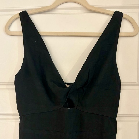 NWT Front Twist Jumpsuit (black) - Picture 5 of 9